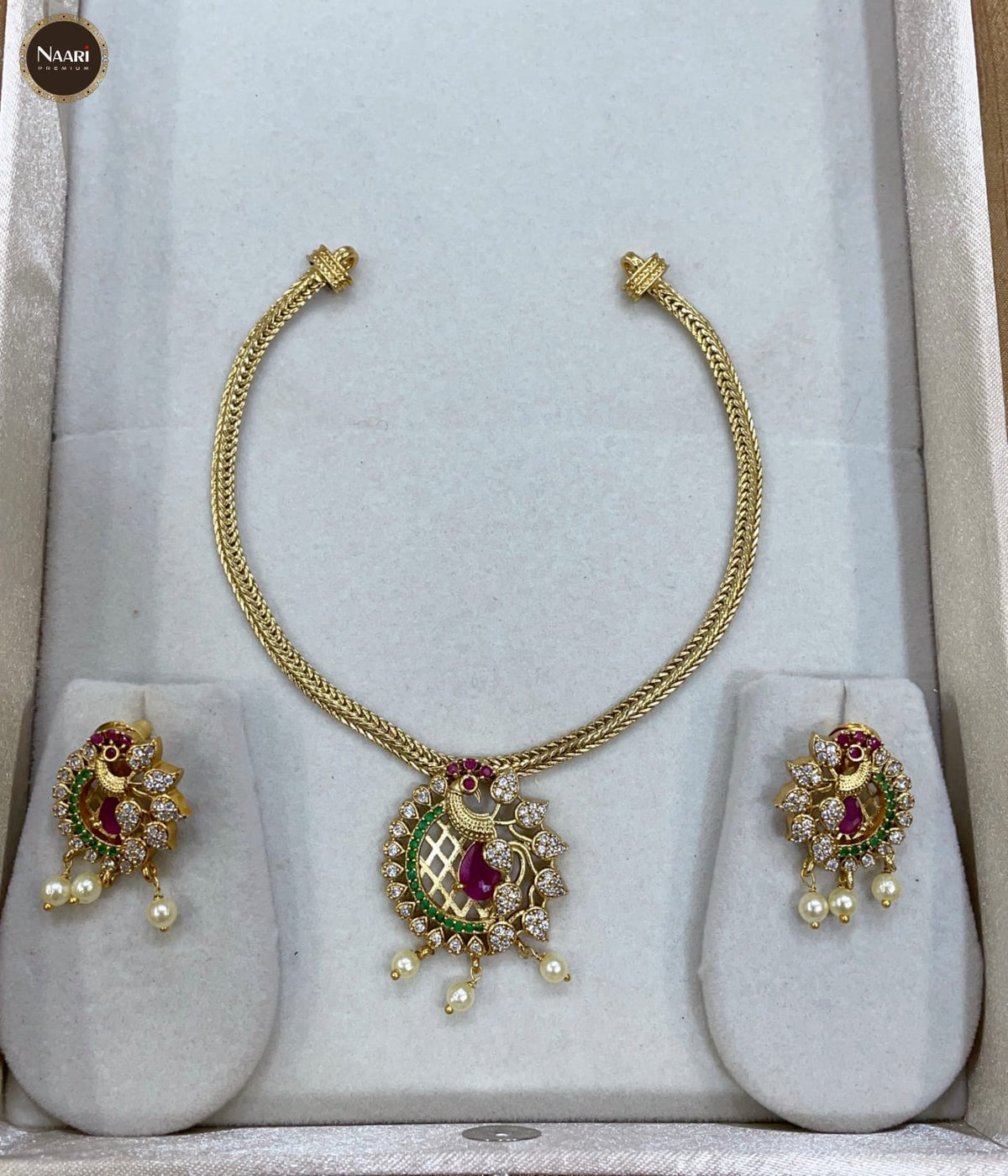 S-12: Peacock Pendant Set