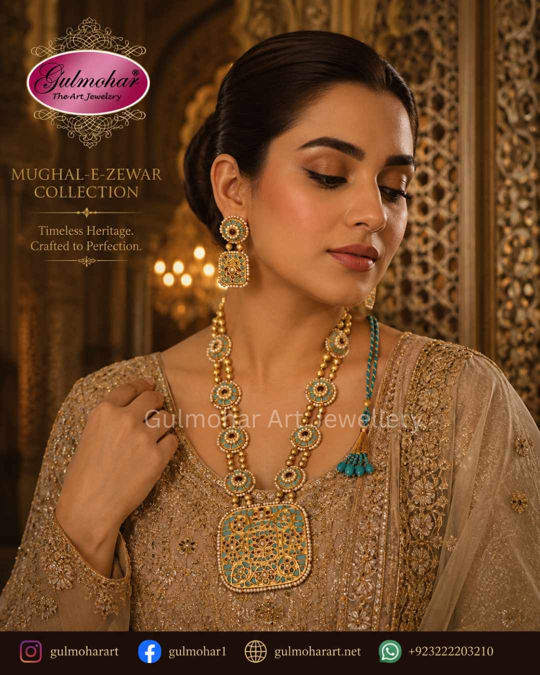 MM-02: Feroza Multani Kundan Mala Set