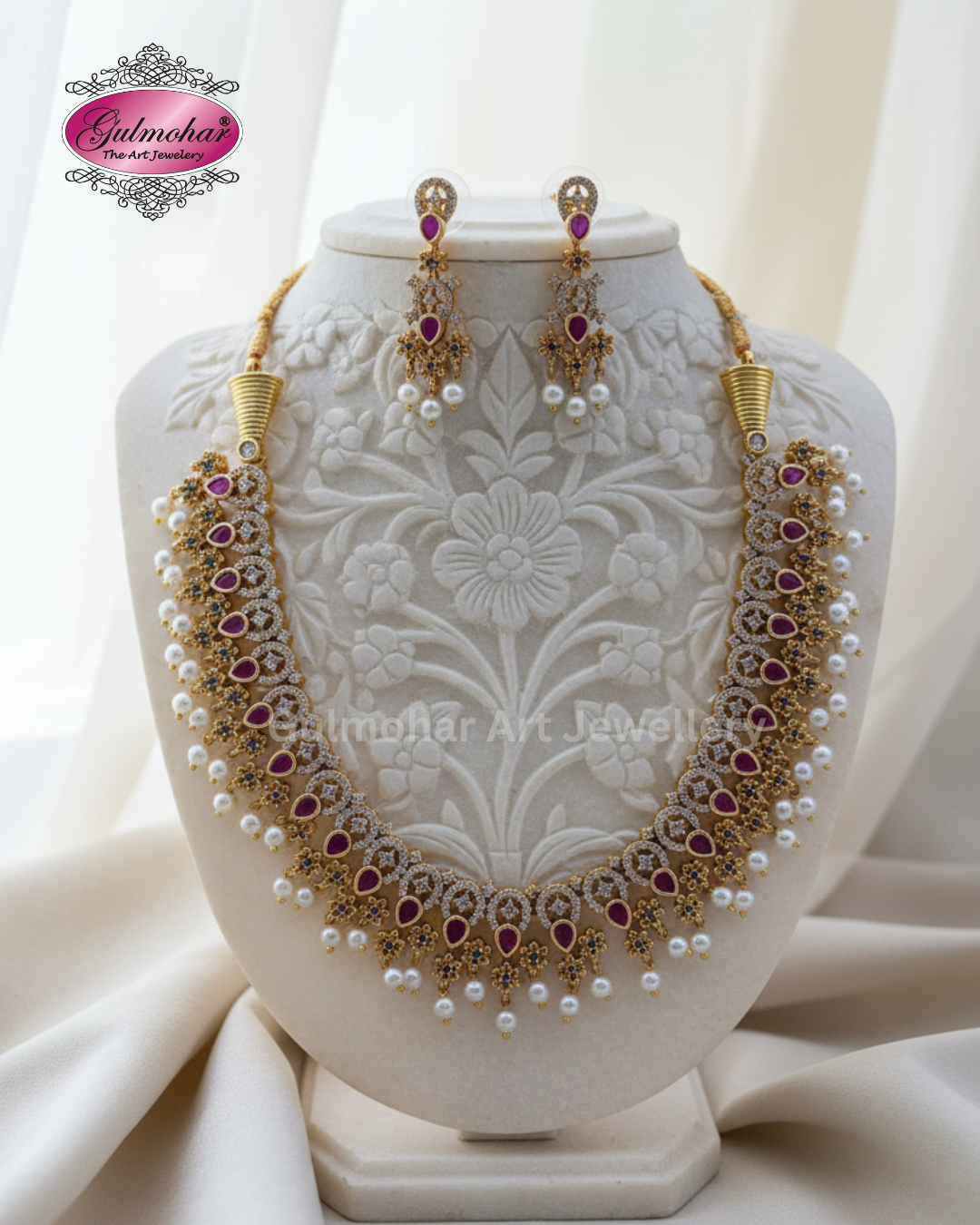 S-03: Gold Plated Traditional Necklace Set