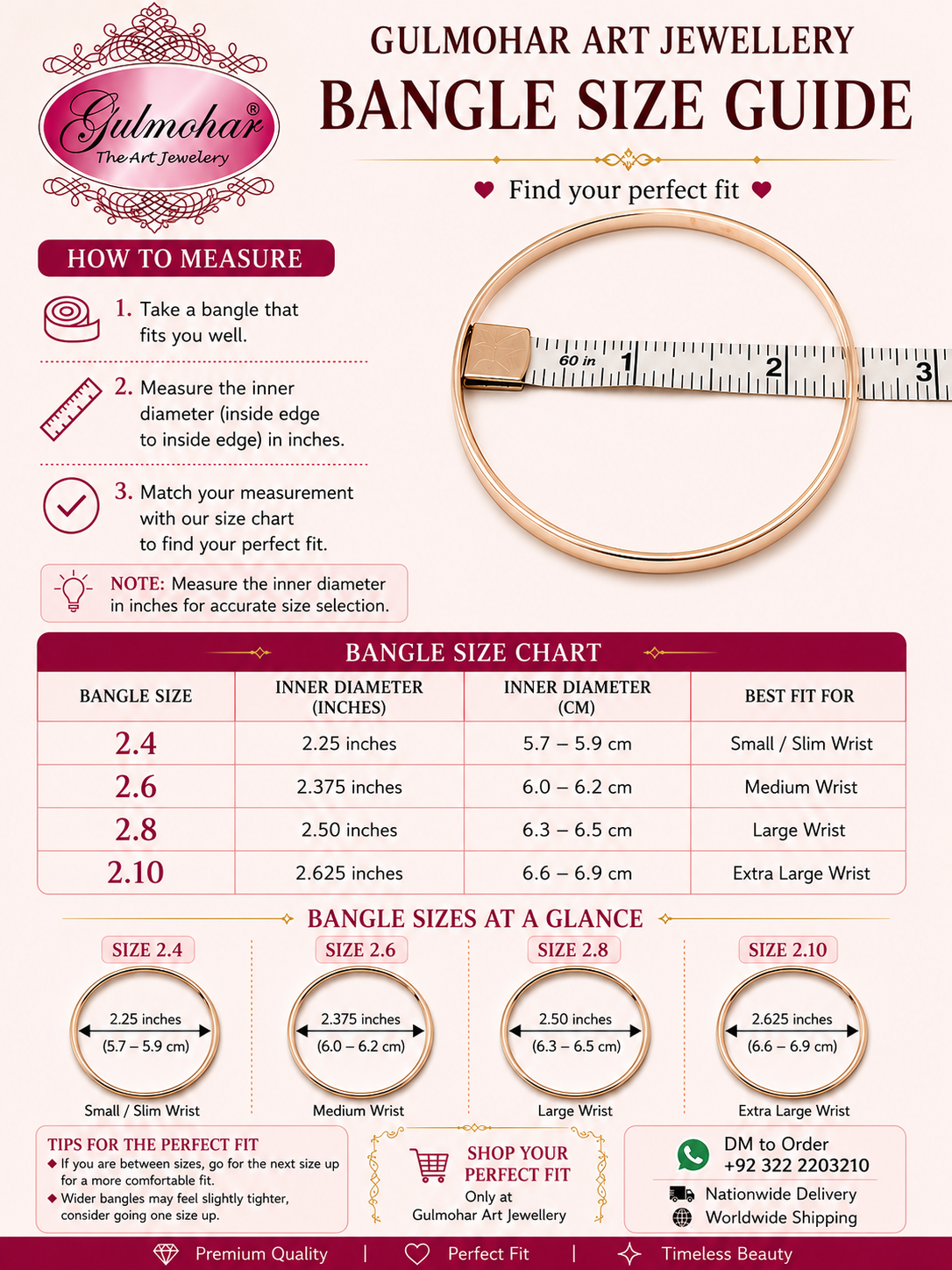 BG-05 Nageen Bangles | AD & CZ Gold Plated 6-Piece Set