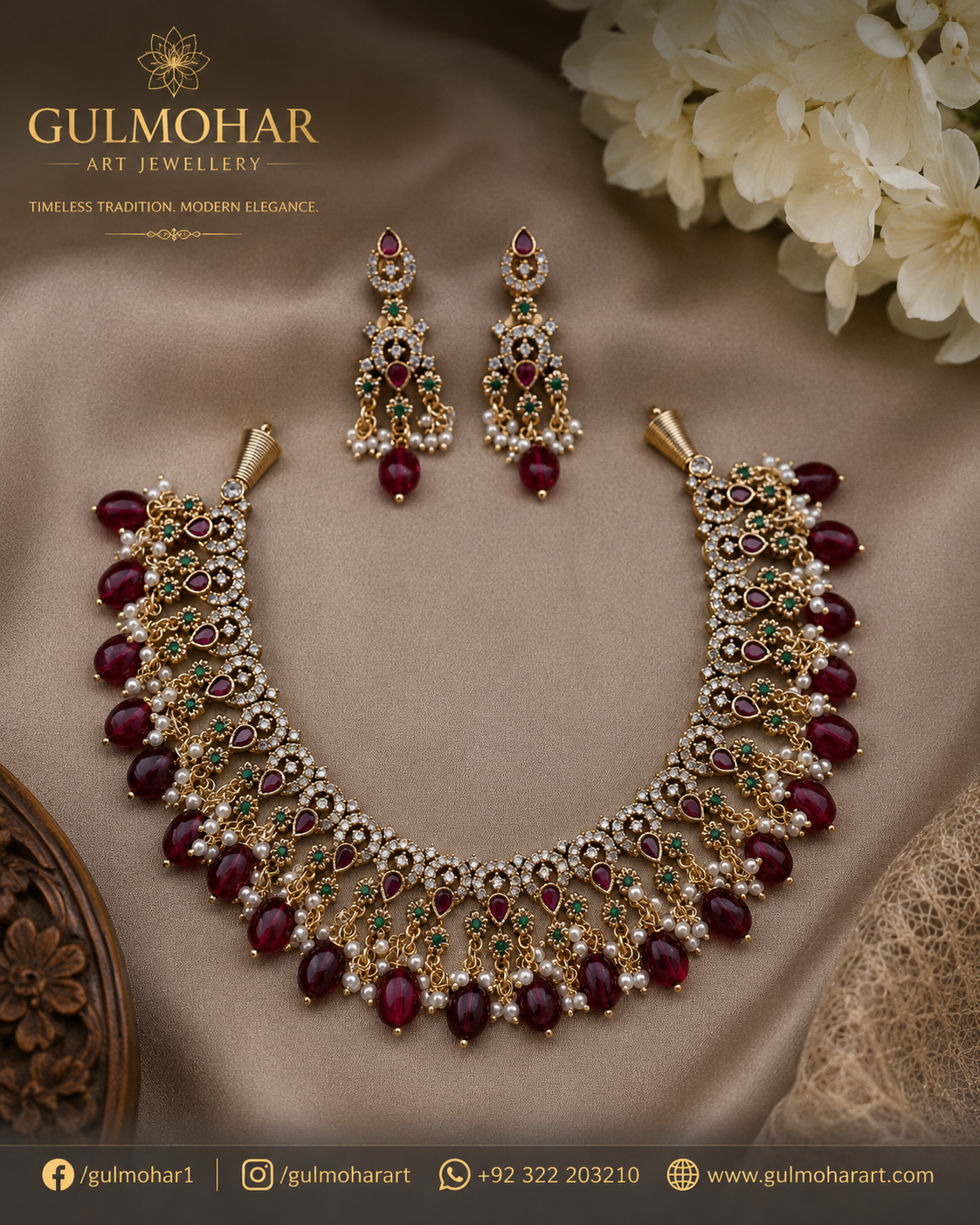 S-03: Gold Plated Traditional Necklace Set