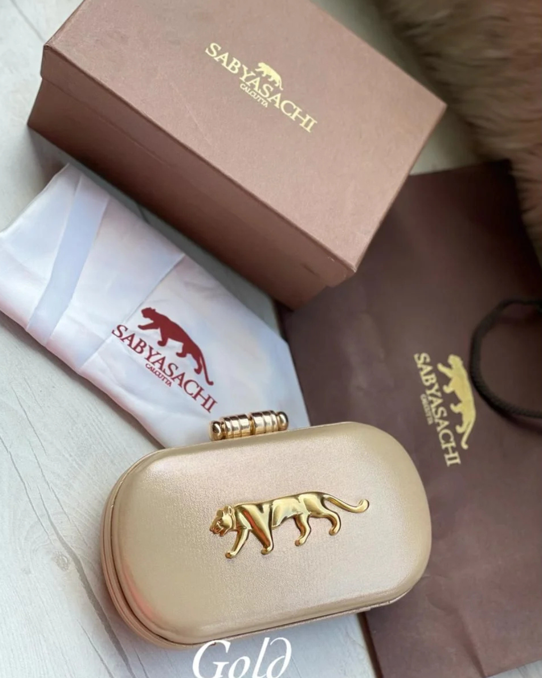 SC-01: Sabyasachi Inspired Panther Clutch Bag