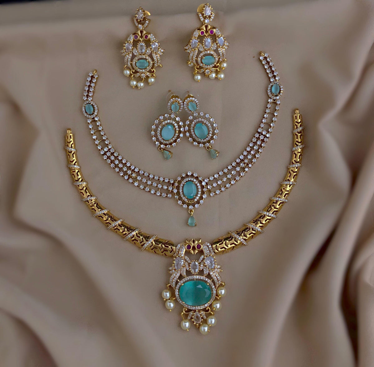 C-12: Dual Necklace Set Combo – Luxurious Matte Finish