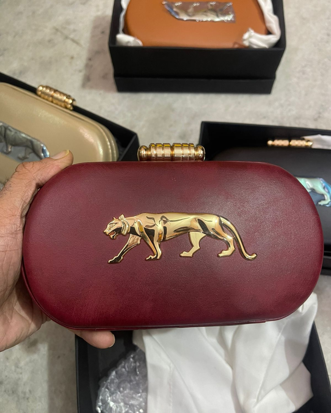 SC-01: Sabyasachi Inspired Panther Clutch Bag
