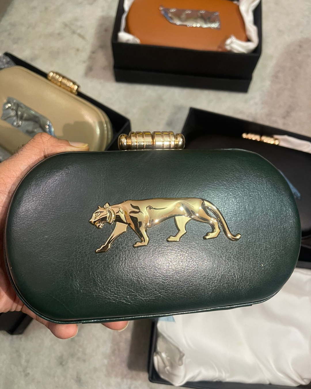 SC-01: Sabyasachi Inspired Panther Clutch Bag