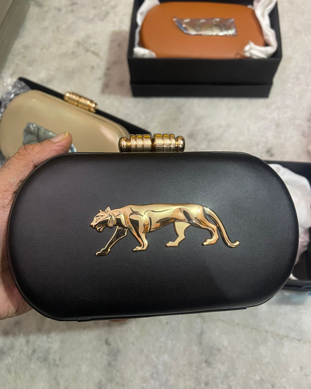 SC-01: Sabyasachi Inspired Panther Clutch Bag