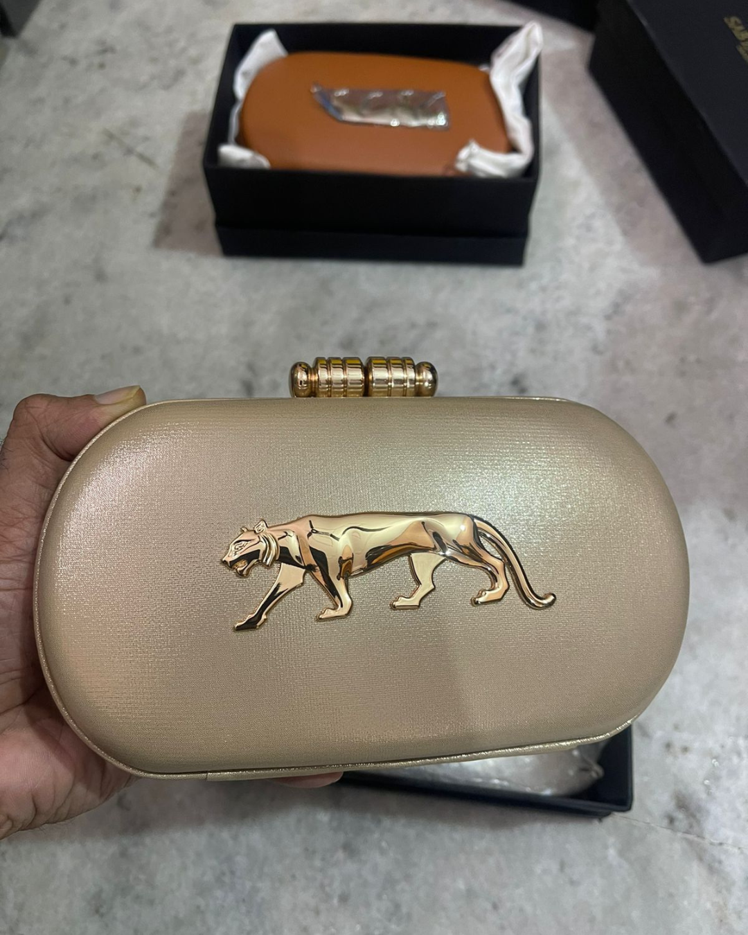 SC-01: Sabyasachi Inspired Panther Clutch Bag
