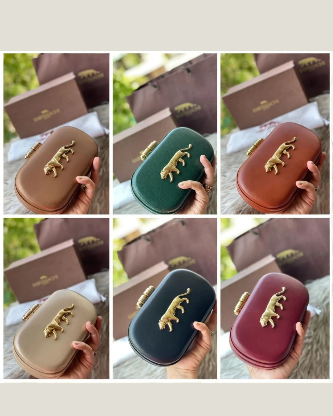 SC-01: Sabyasachi Inspired Panther Clutch Bag