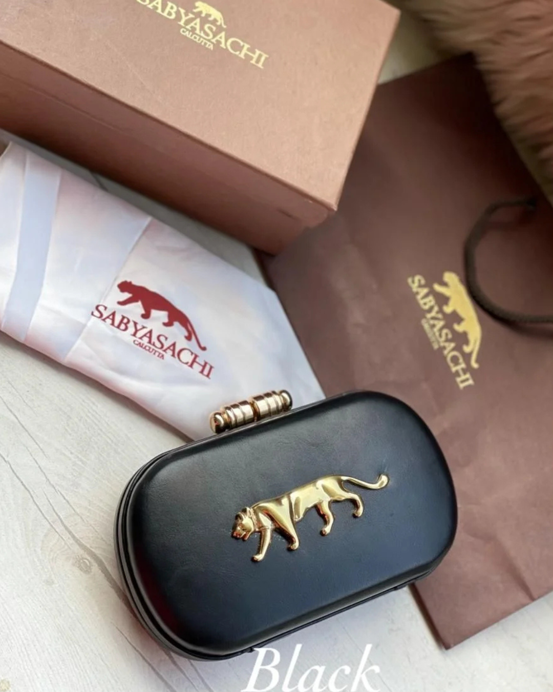 SC-01: Sabyasachi Inspired Panther Clutch Bag