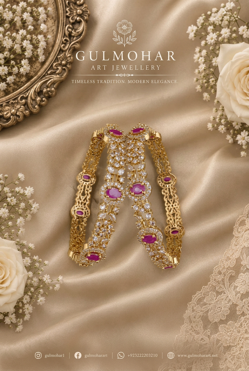 BG-21: Gold-Plated AD Bangles