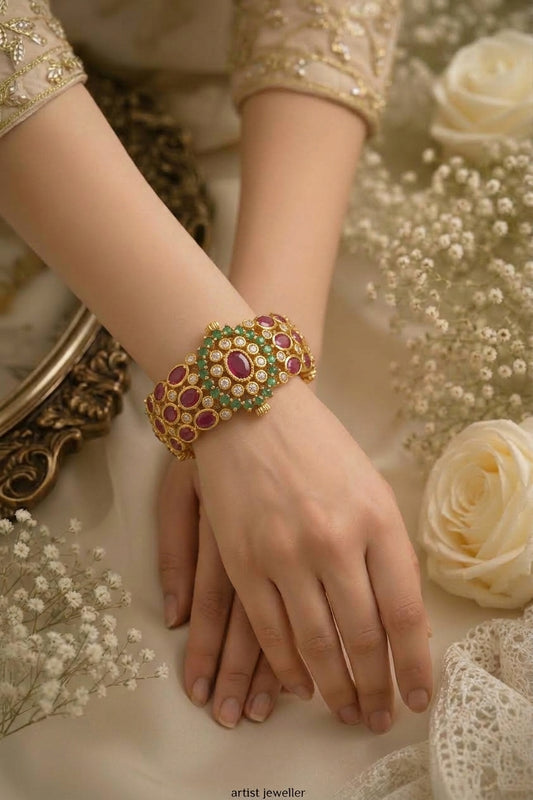 BG-03: Premium AD Kangan – Traditional South Indian Elegance