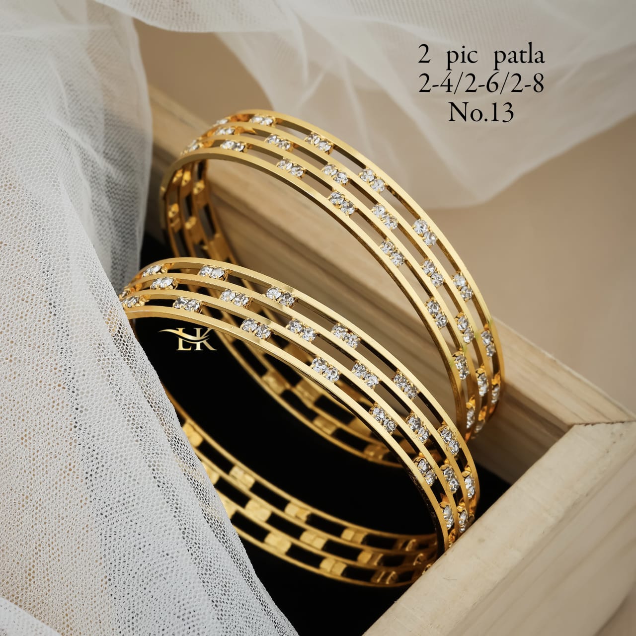 SLB-02: Daily Wear AD Stone Bangles