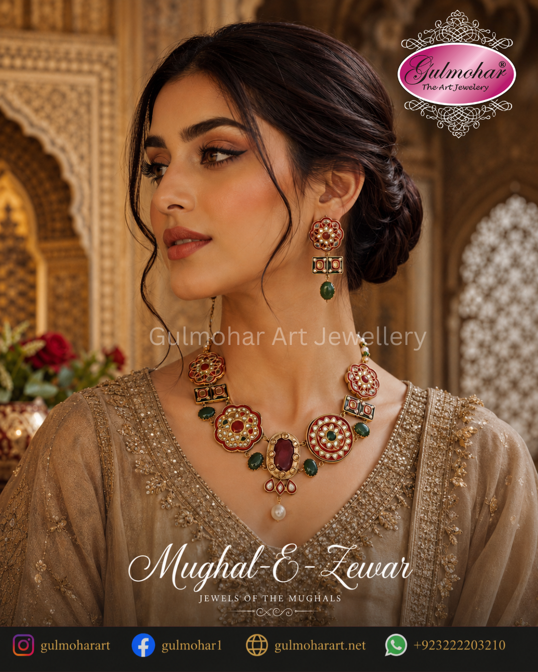 MG-05: Heritage Kundan Mina set