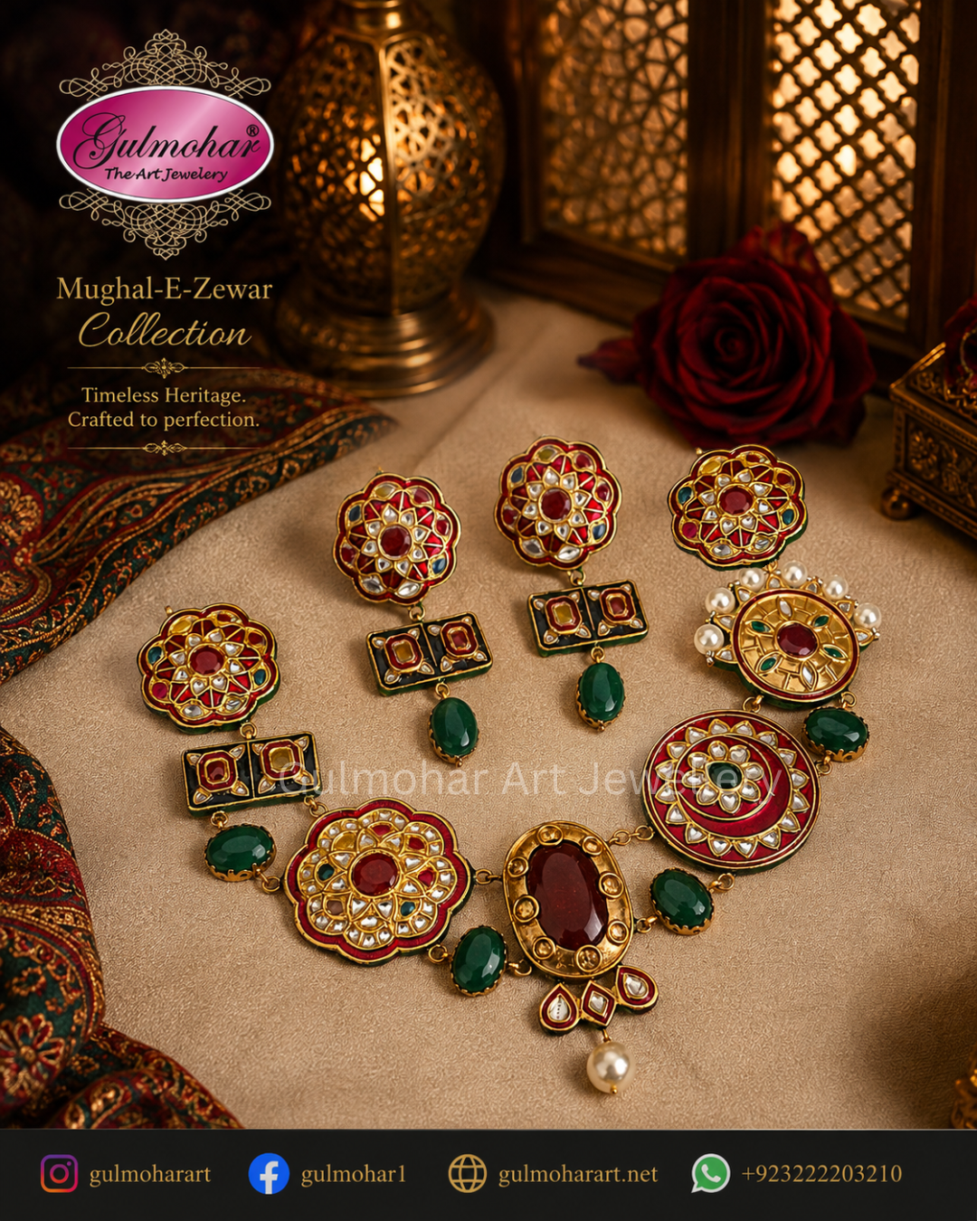 MG-05: Heritage Kundan Mina set