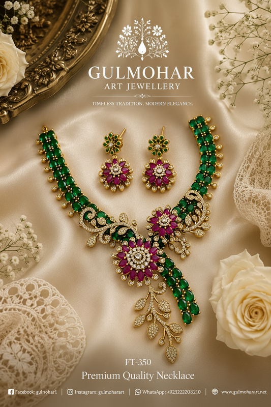 S-21: AD Floral Necklace Set