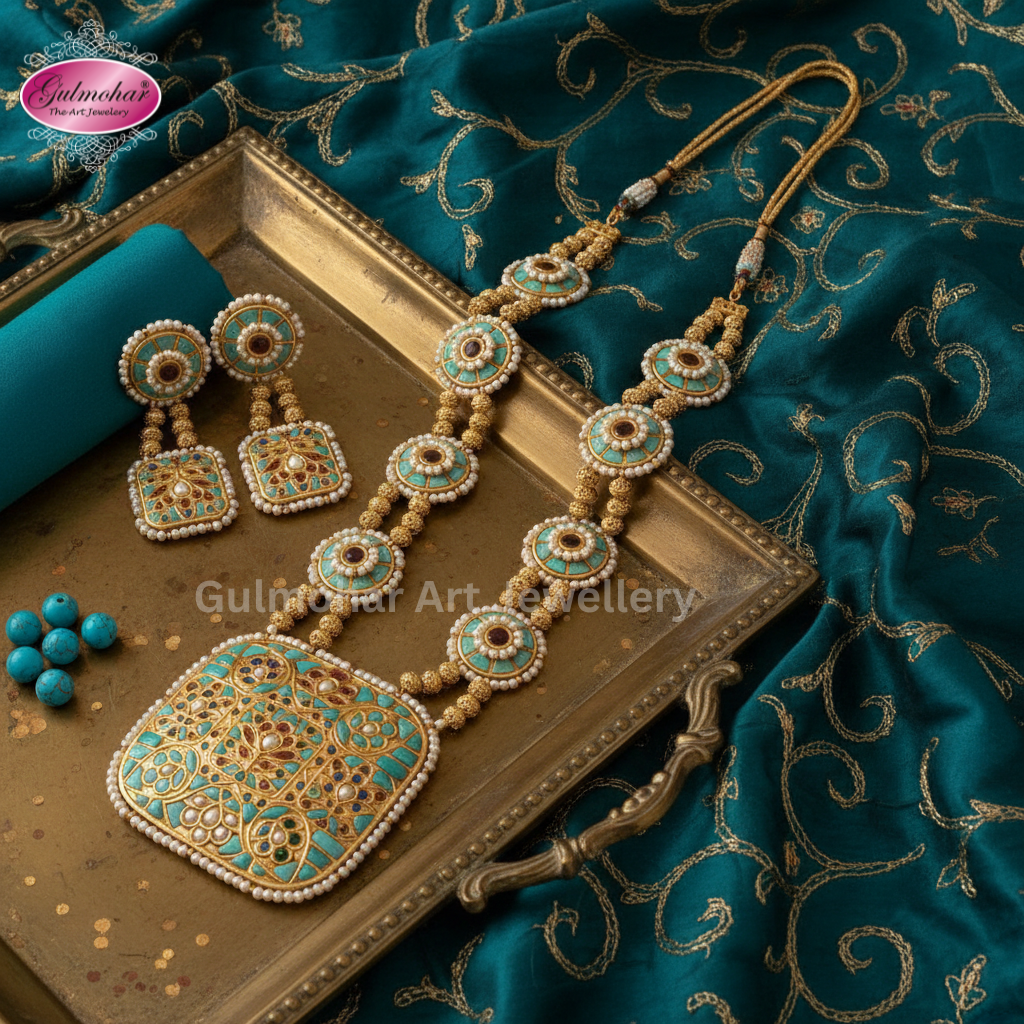 MM-02: Feroza Multani Kundan Mala Set