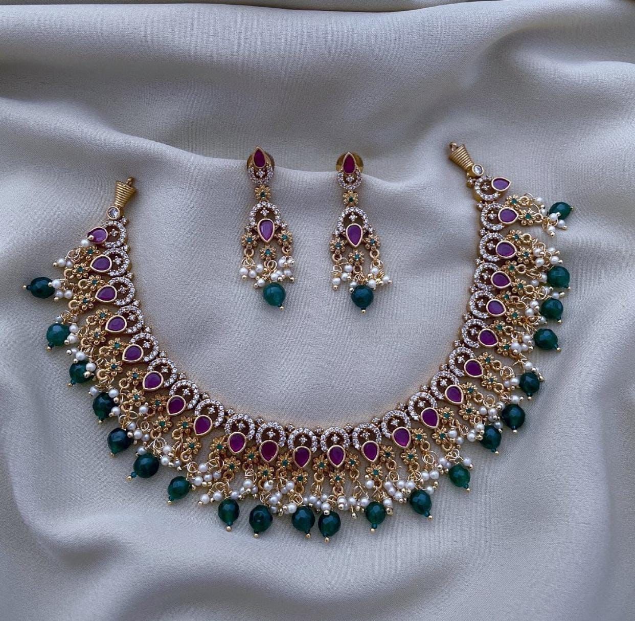 S-03: Gold Plated Traditional Necklace Set