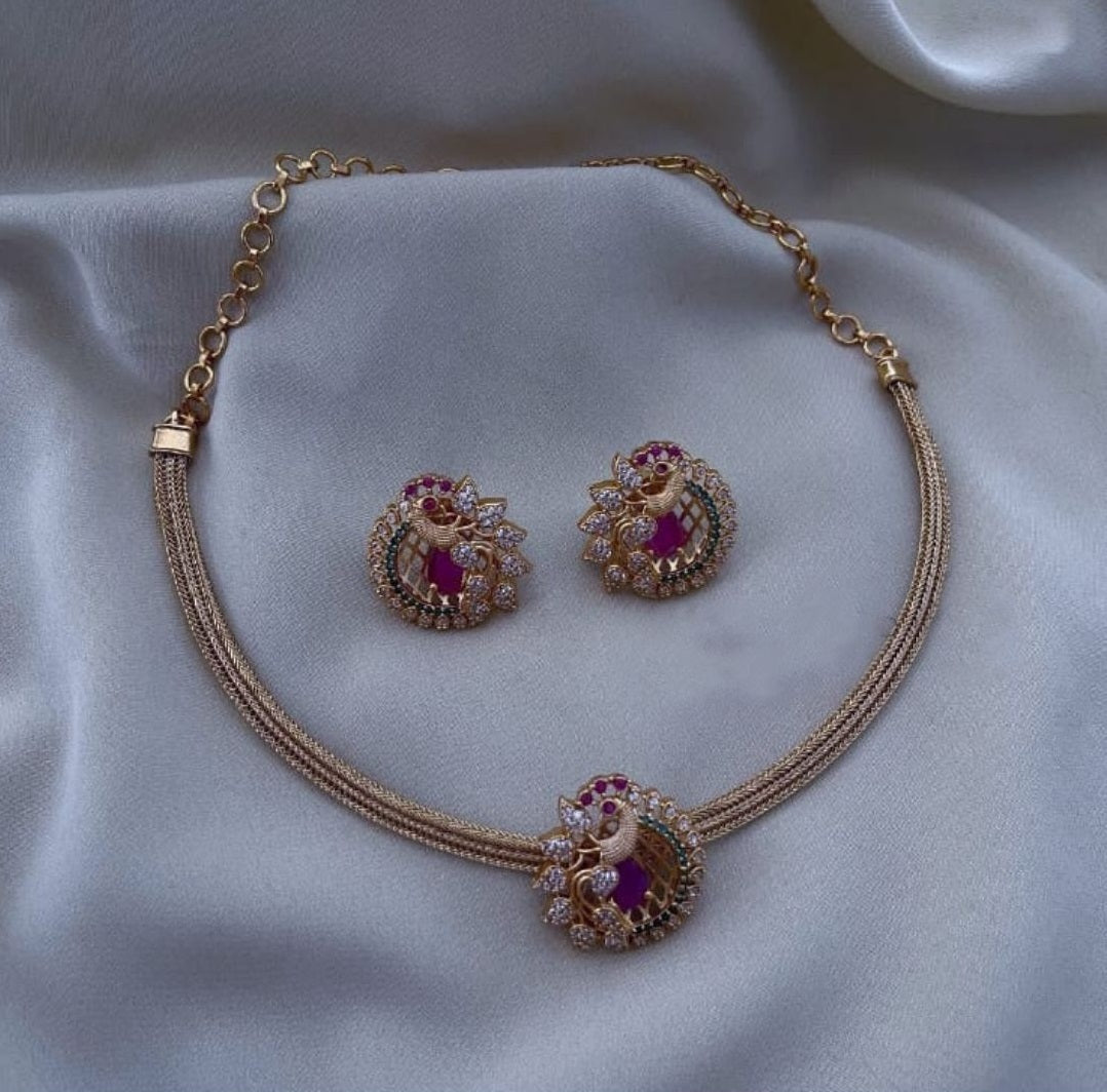 S-12: Peacock Pendant Set
