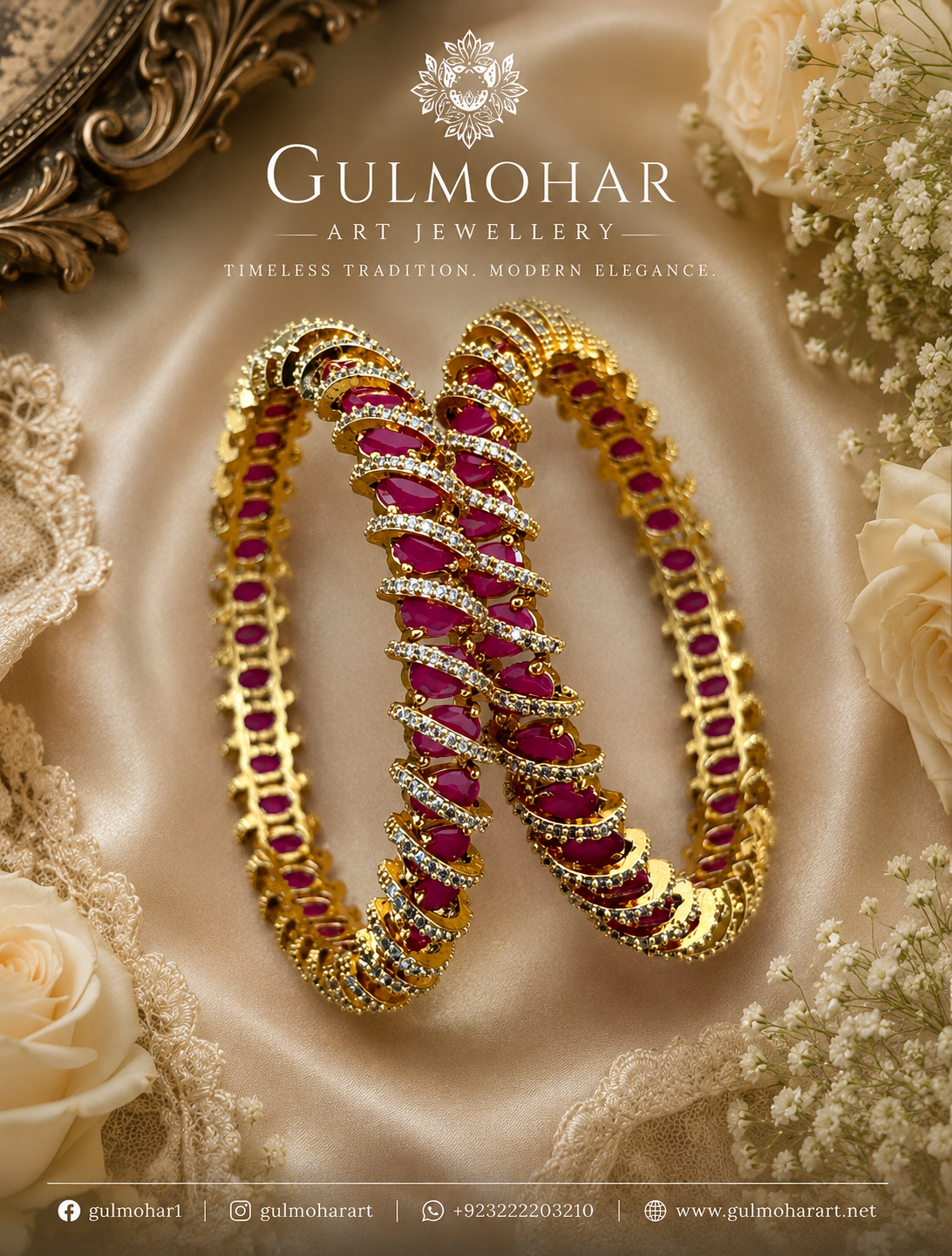 Spiral AD bangles, spiral bangles, AD bangles, CZ bangles, AD CZ bangles, gold plated bangles, South Indian bangles, South Indian jewellery, traditional bangles, spiral design bangles, 2 piece bangle set, red bangles, green bangles, white bangles, colourful bangles, bridal bangles, wedding bangles, party wear bangles, festive bangles, designer bangles, Indian bangles, Pakistani jewellery, South Indian bridal jewellery
