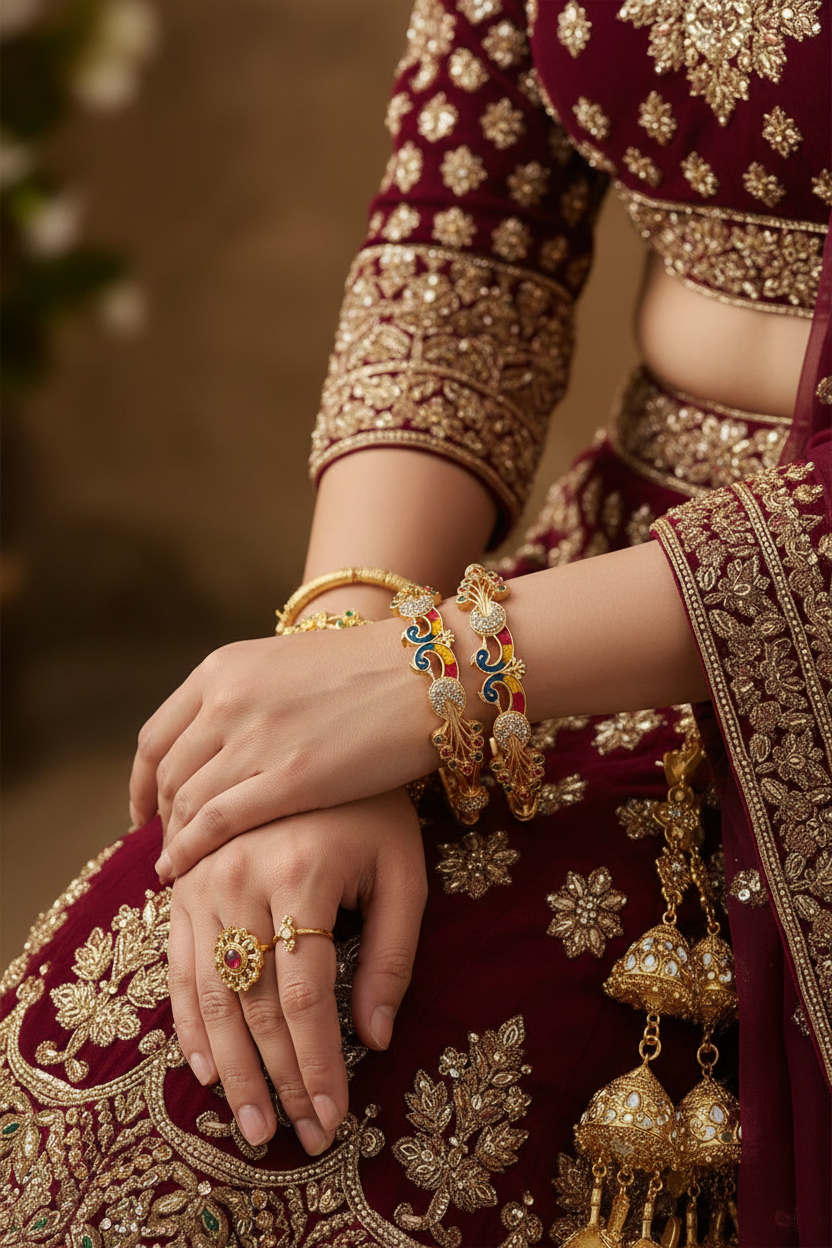 Bridal Maroon Model Shoot