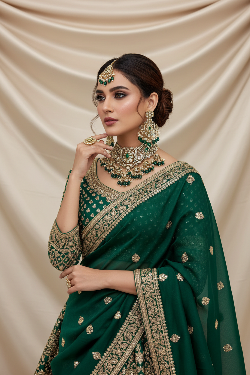 Green Set Model Shoot