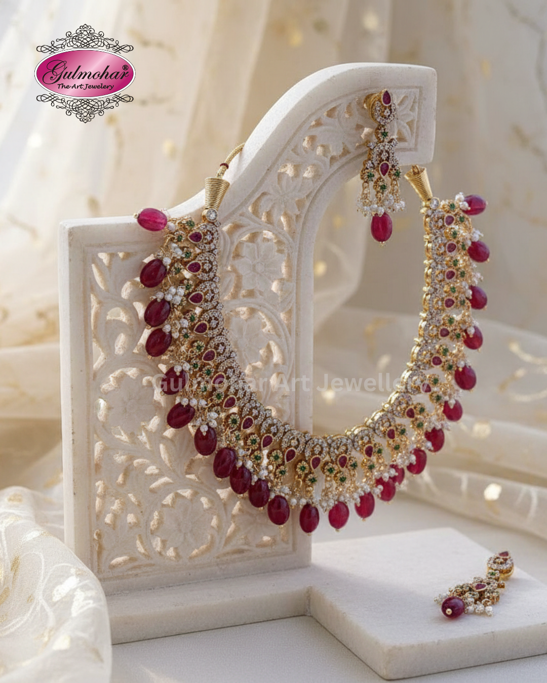 S-03: Gold Plated Traditional Necklace Set