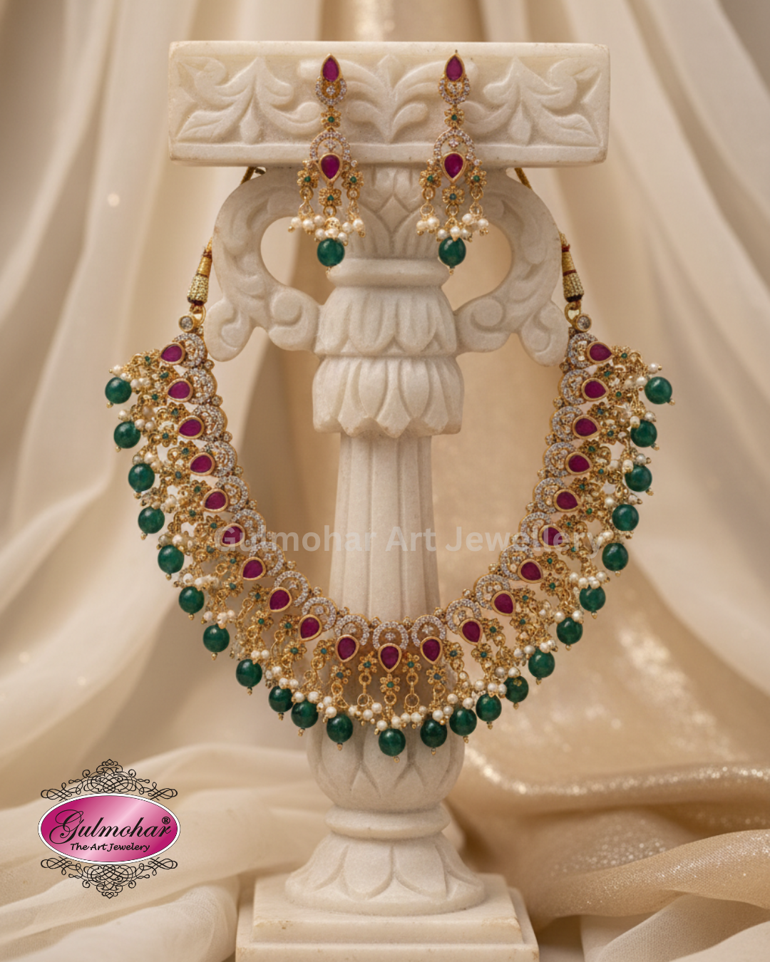 S-03: Gold Plated Traditional Necklace Set