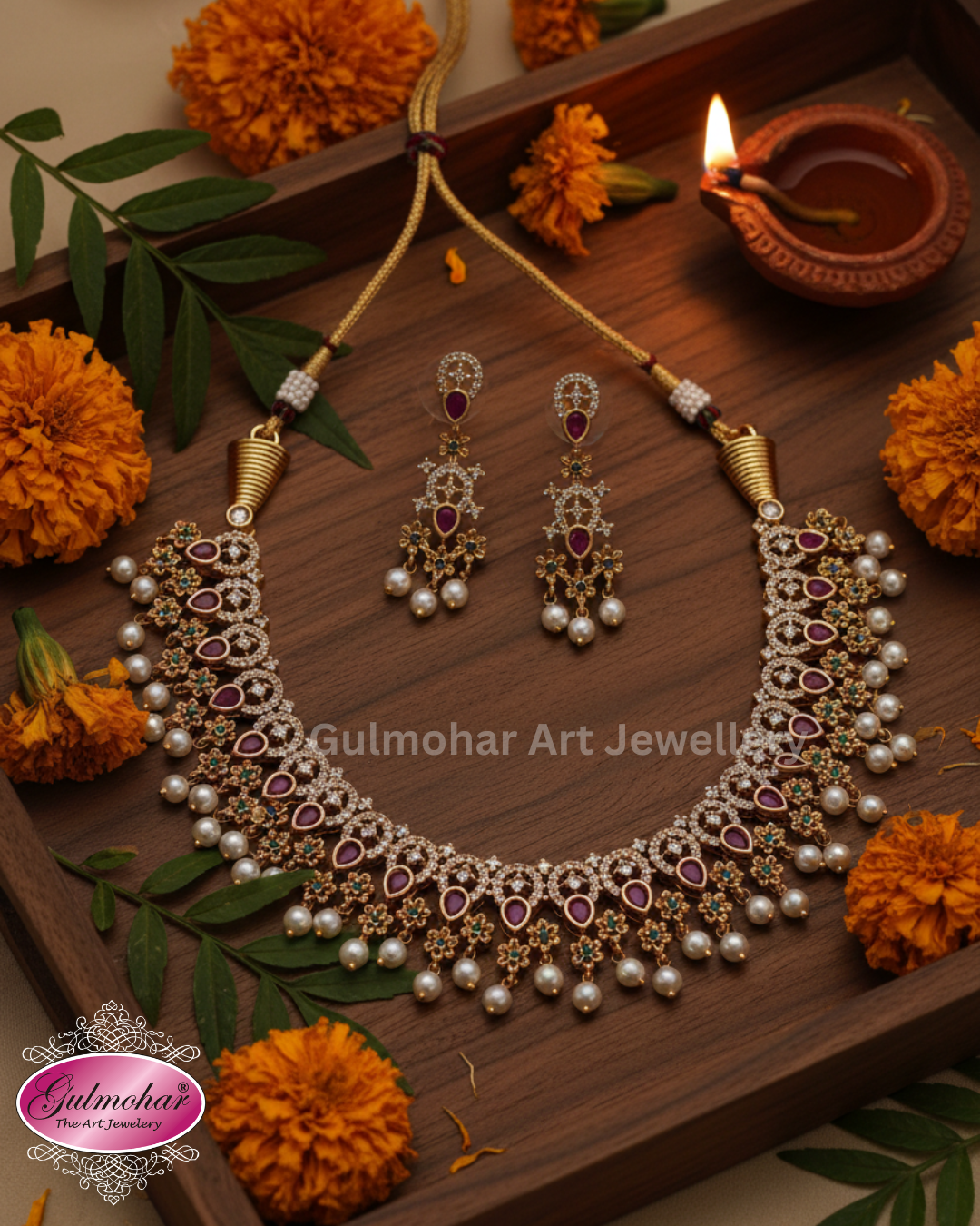 S-03: Gold Plated Traditional Necklace Set