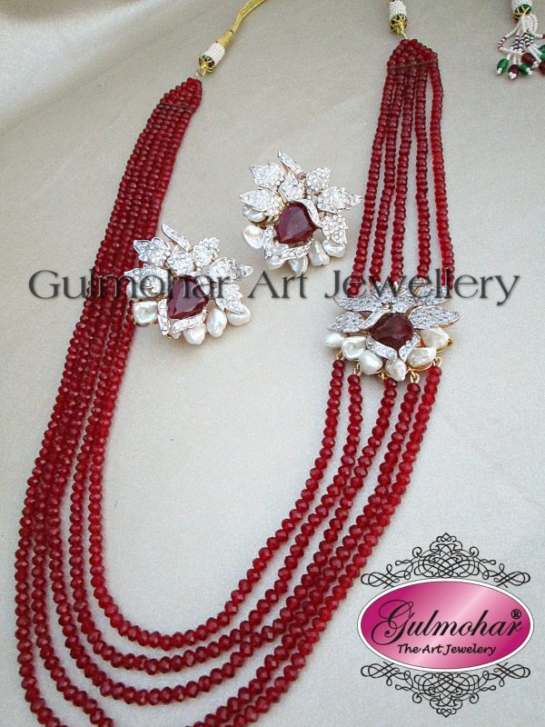 Orchid Ruby Mala set