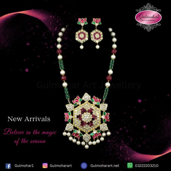 Floral Ruby Mala set